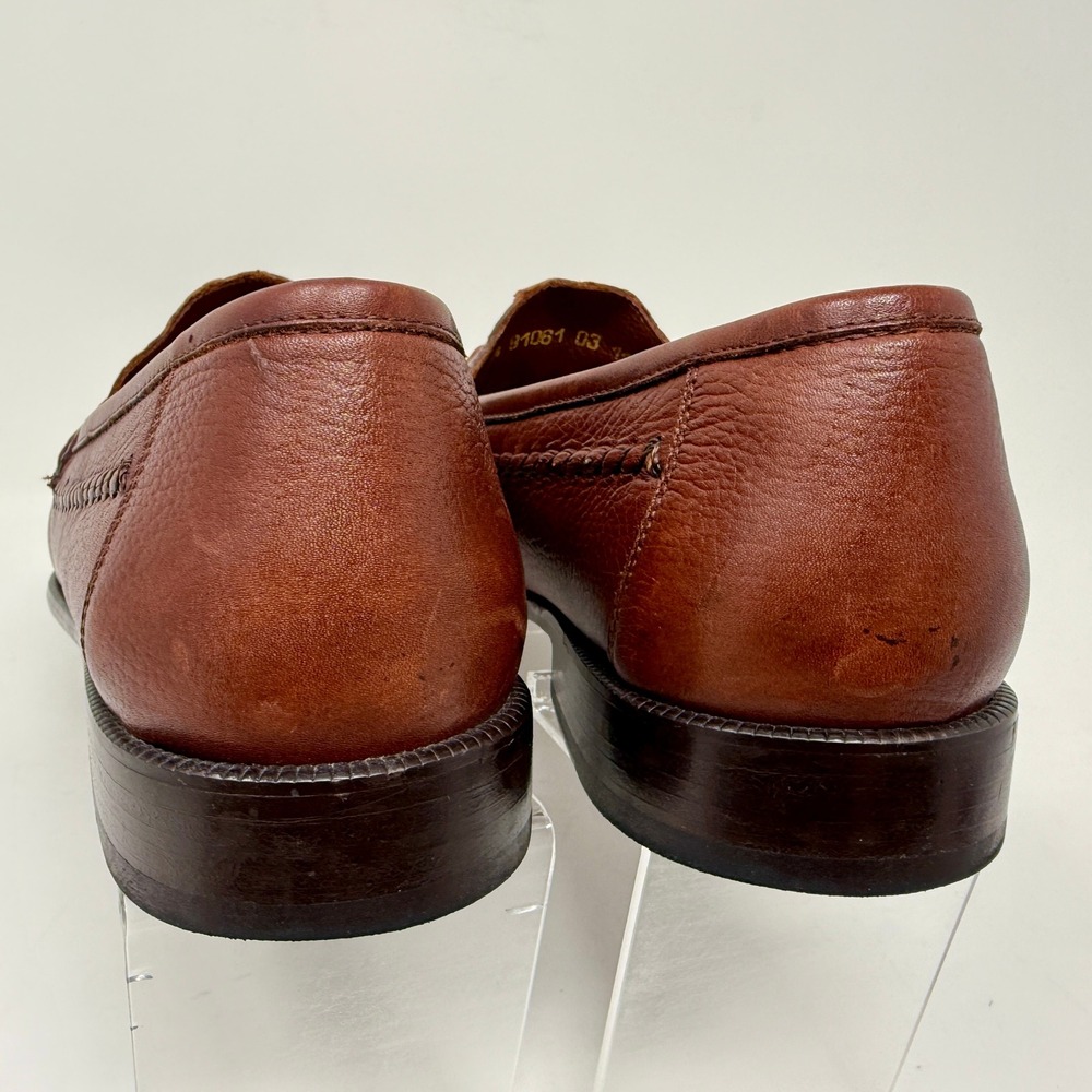 Brass Boot Men's Tassel Loafers Full Leather Made in Brazil / Spain Size 11 M - Picture 7 of 16